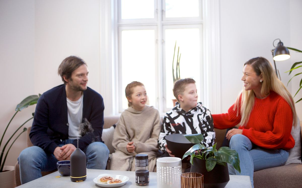 Family with teens in therapy